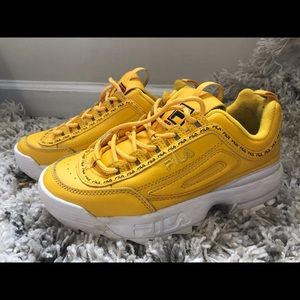 Fila Disruptor II Yellow- size 5.5